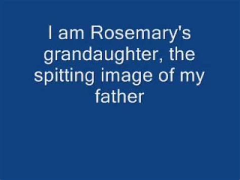 that's who i am lyrics|rosemary's daughter song.